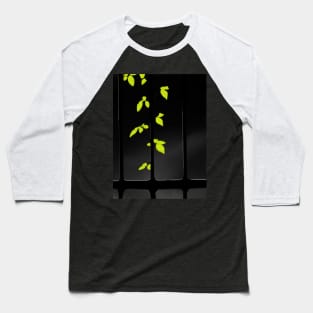 Black and green Baseball T-Shirt